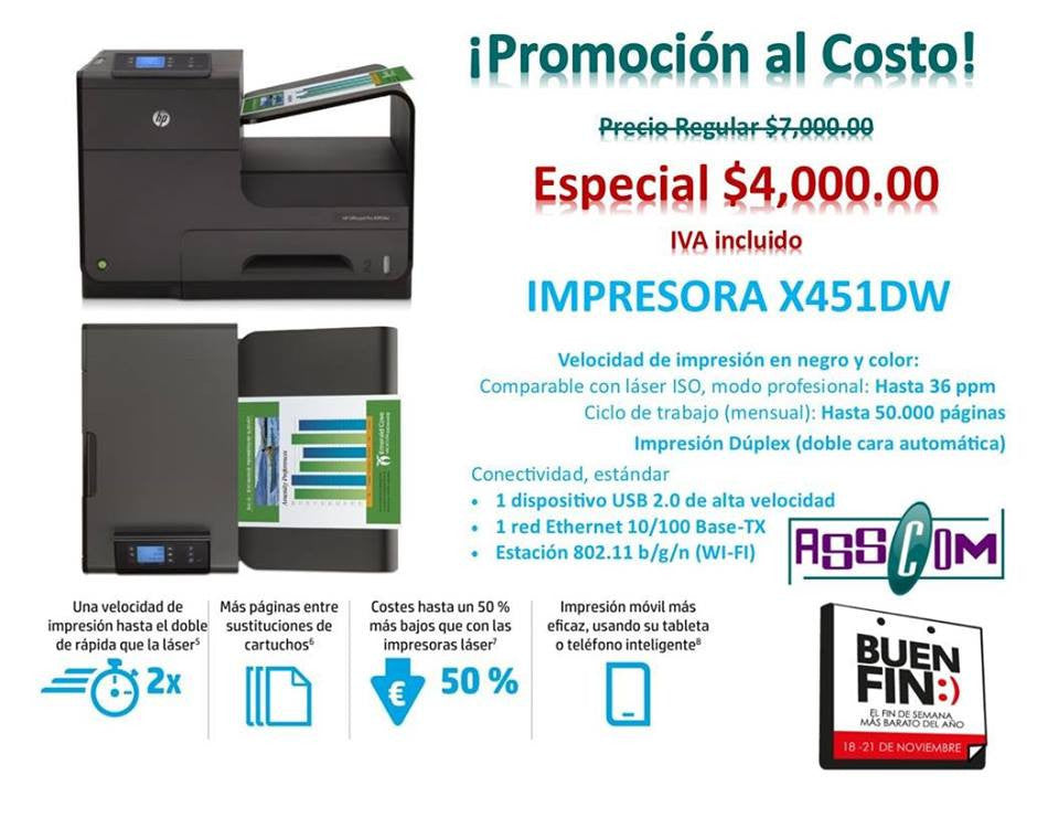 ASSCOM ¡al costo! en el buen fin