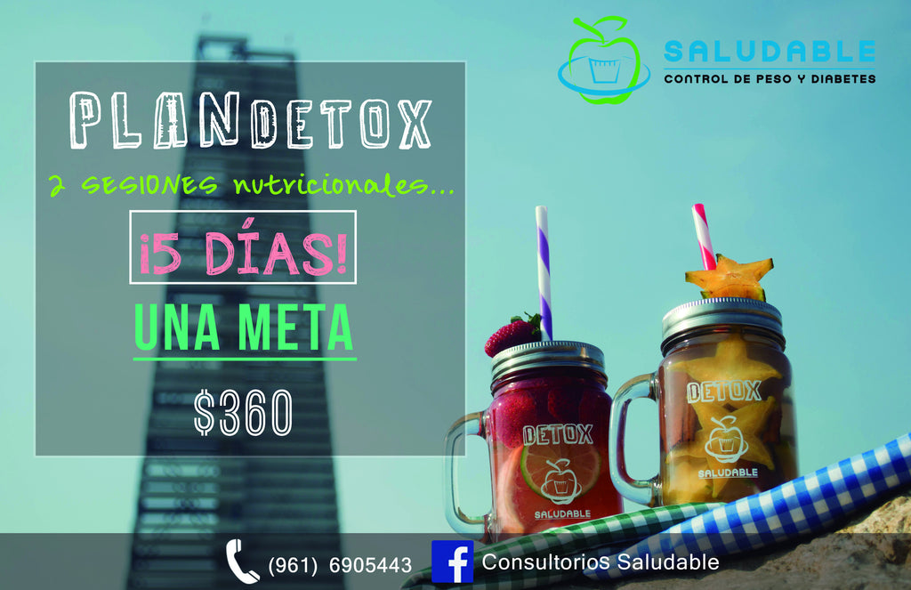 Plan DETOX ¡En 5 días! a un SUPER PRECIO